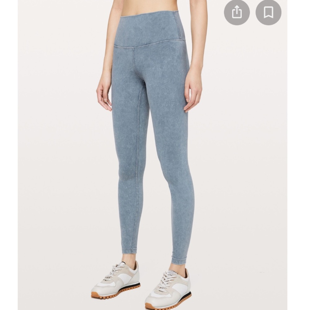 Lululemon Wunder Under Blue Leggings